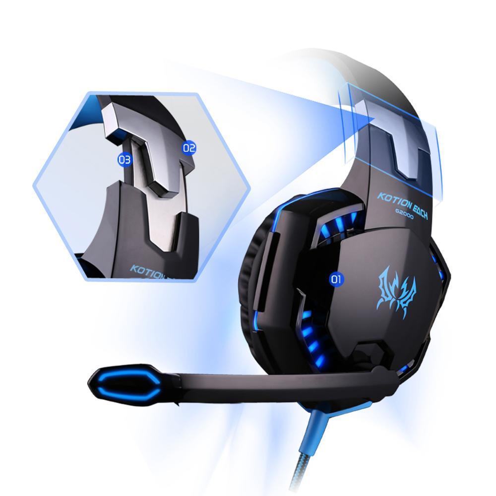 STEVVEX Wired Over-Ear Gaming Headset with Boom Microphone