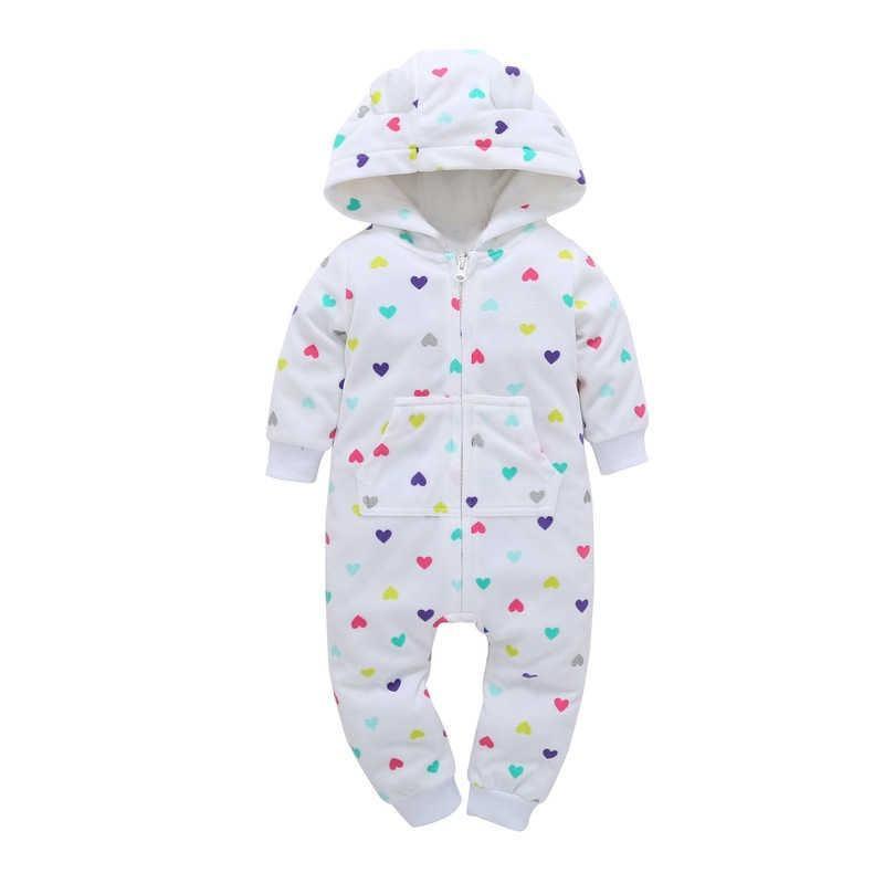Baby Bear Hooded Fleece Romper