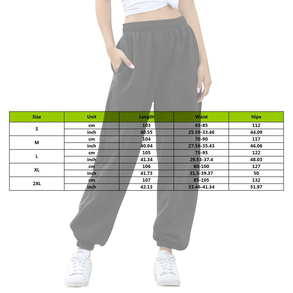 Women's Plus Size Wide-Leg High-Waist Jogger Pants