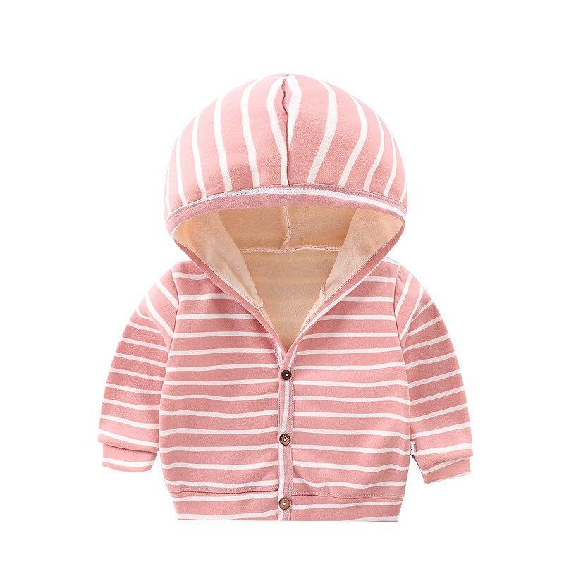 Baby Striped Hooded Cardigan Jacket