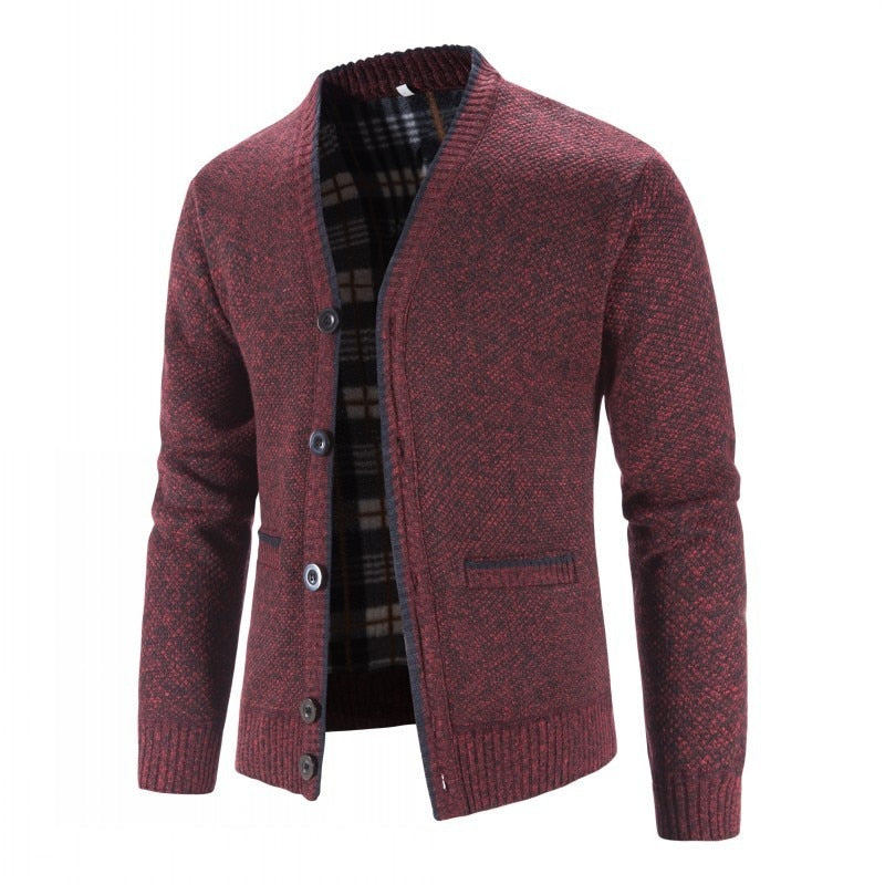 Men's Heavyweight Winter Knit Cardigan