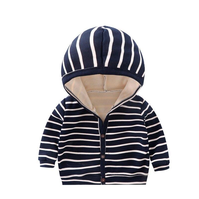 Baby Striped Hooded Cardigan Jacket