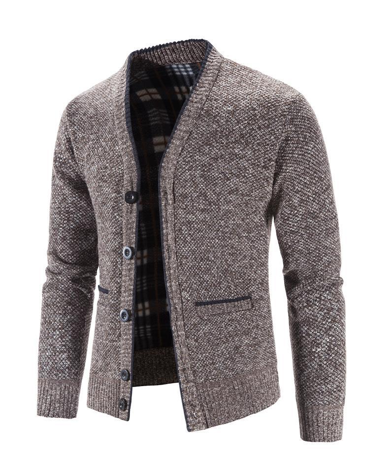 Men's Heavyweight Winter Knit Cardigan