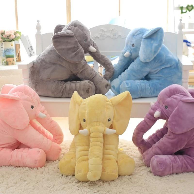Large Soft Plush Elephant Pillow & Cushion