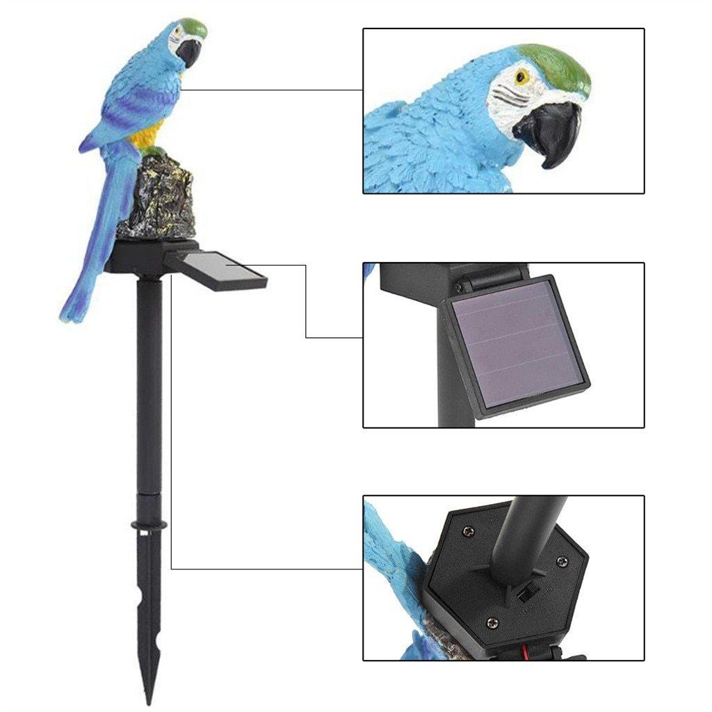 Solar Parrot Decorative Outdoor Garden Light