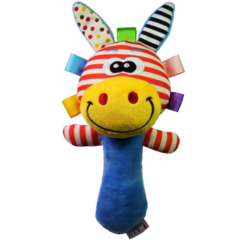 Plush Animal Baby Rattle