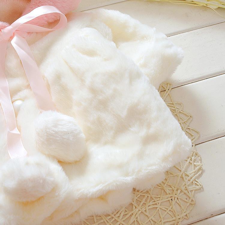 Girls’ Hooded Faux-Fur Coat