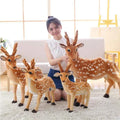 Realistic Sika Deer Plush Toy, 11.8–35.4 Inches