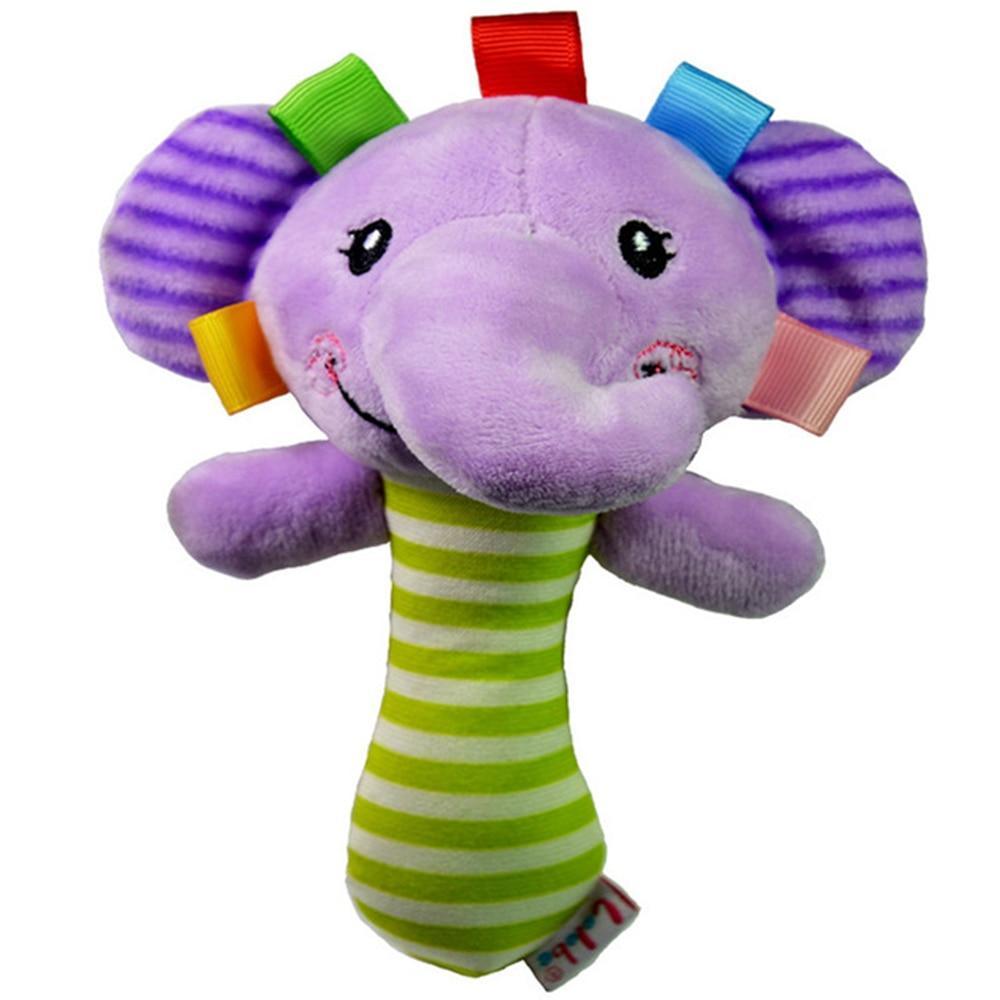 Plush Animal Baby Rattle