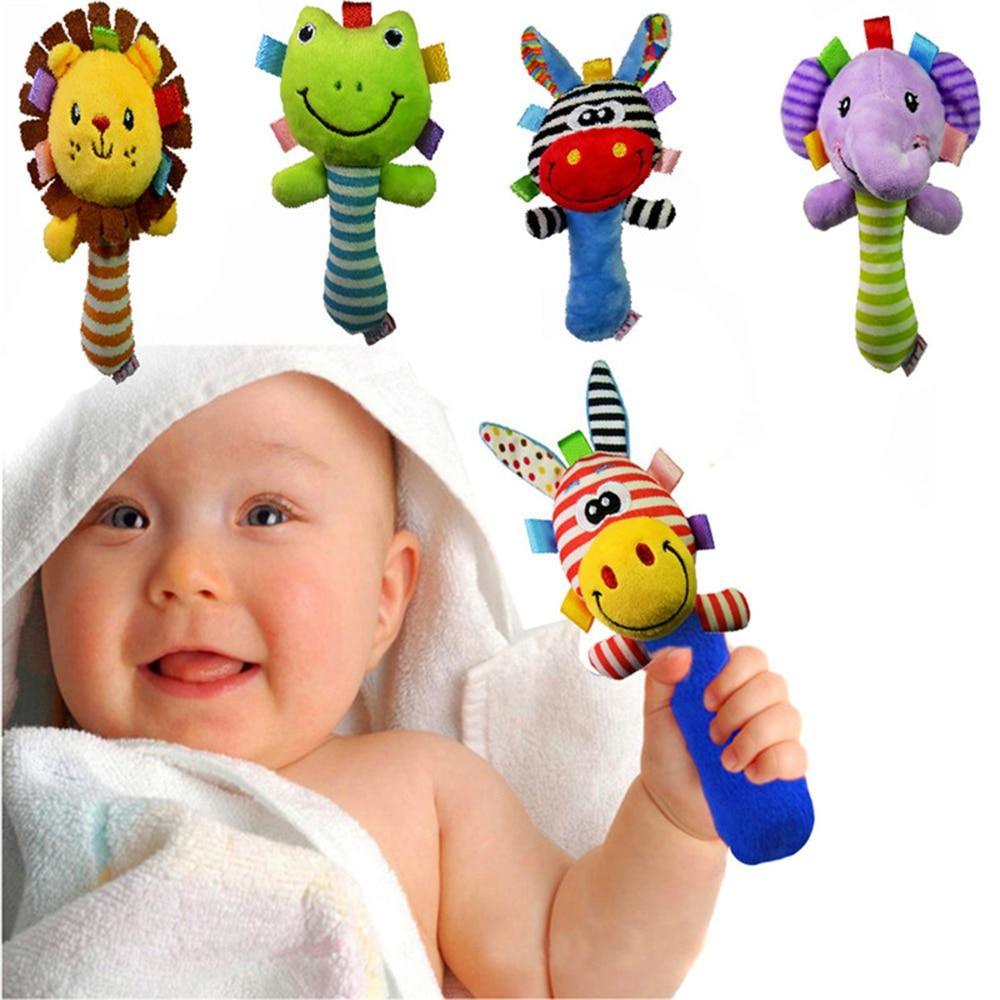 Plush Animal Baby Rattle