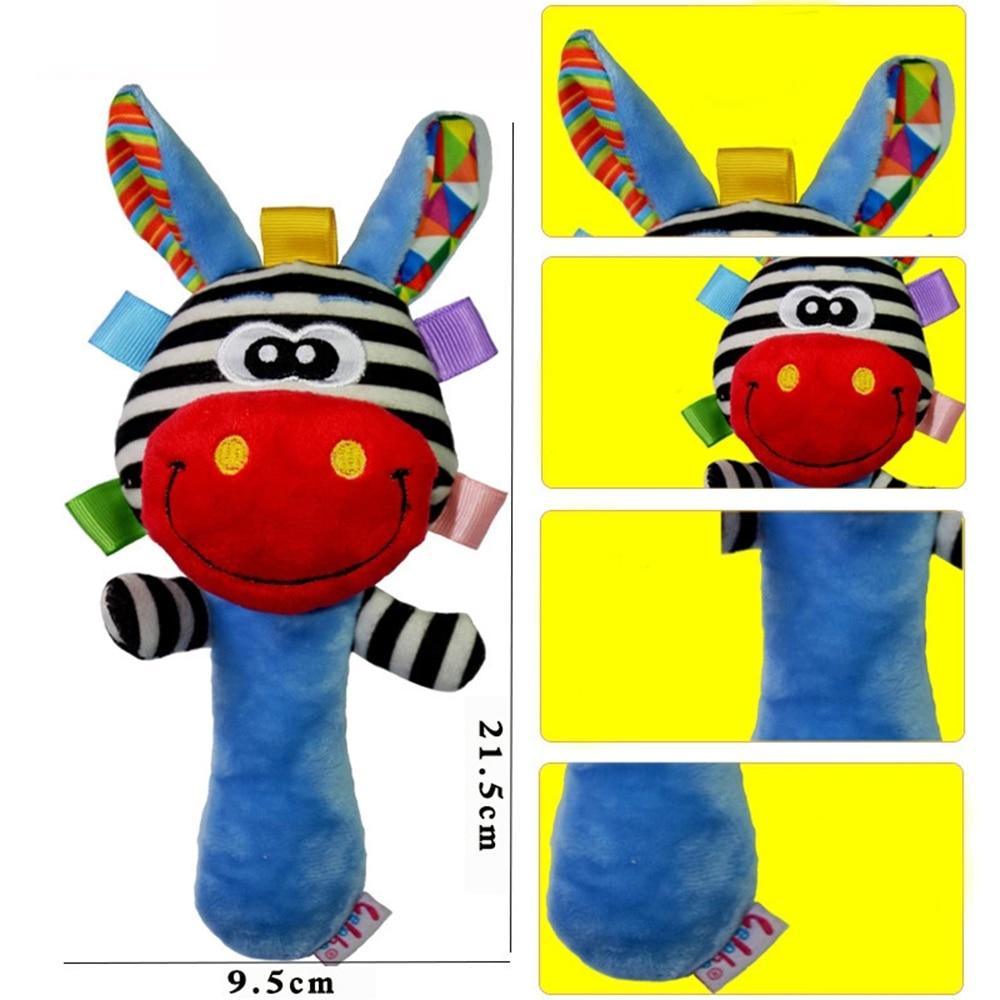 Plush Animal Baby Rattle