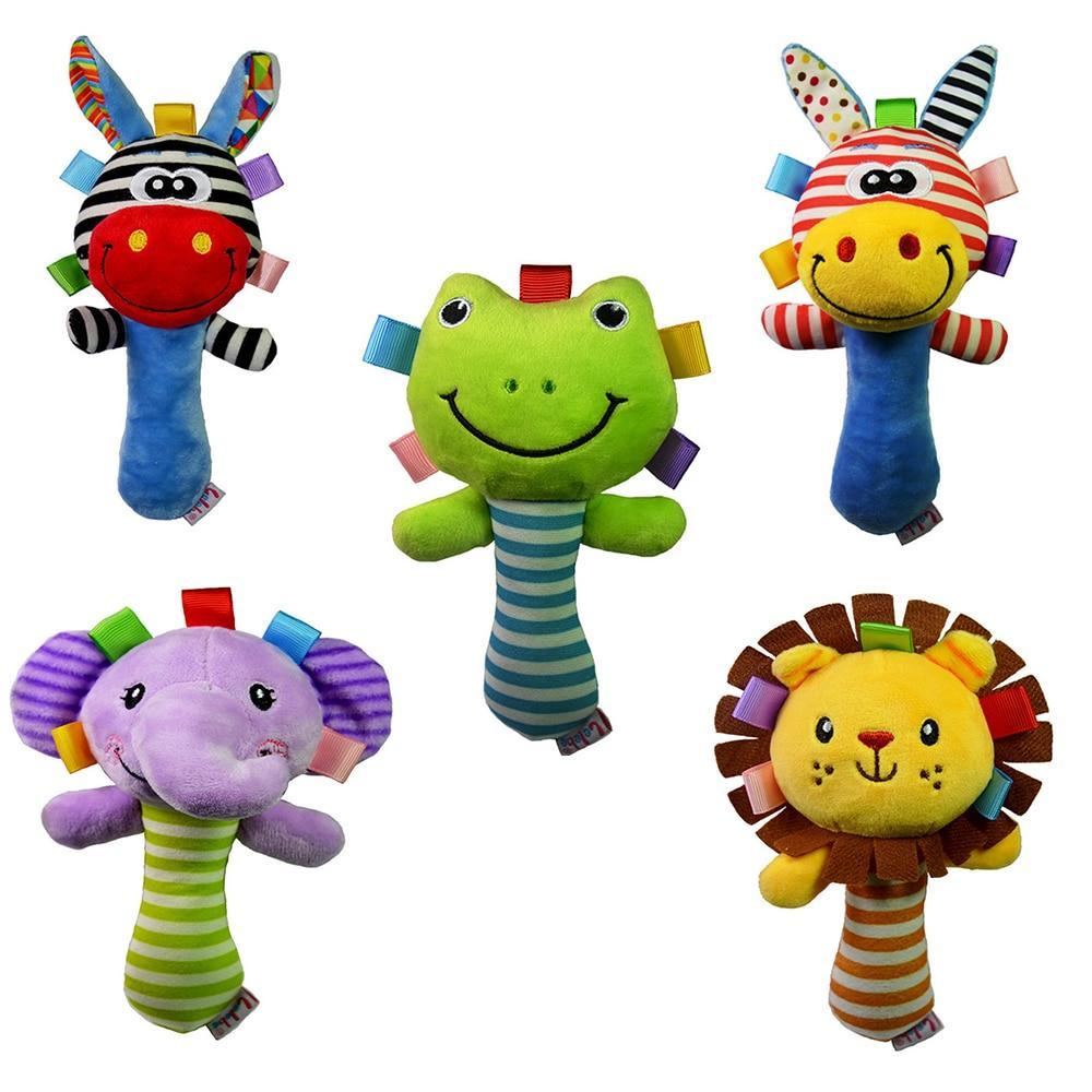 Plush Animal Baby Rattle