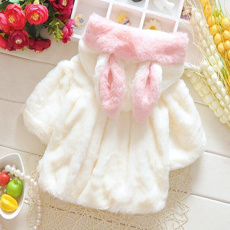 Girls’ Hooded Faux-Fur Coat