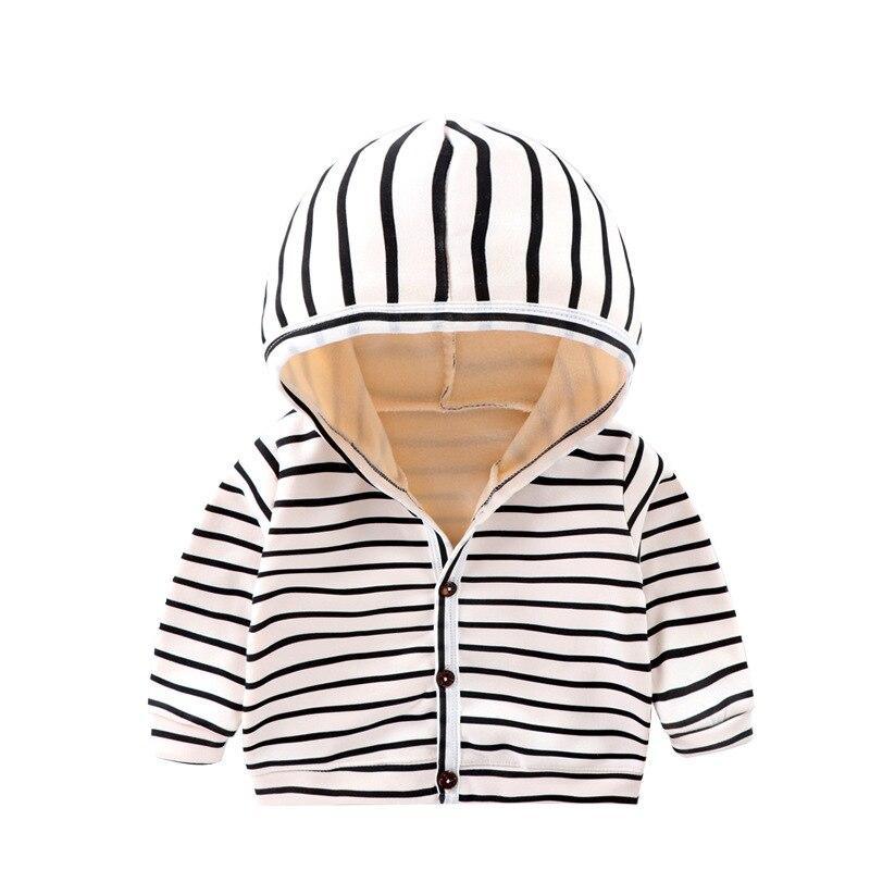 Baby Striped Hooded Cardigan Jacket