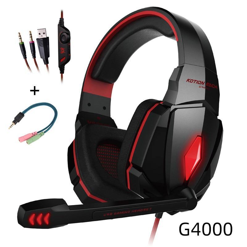 STEVVEX Wired Over-Ear Gaming Headset with Boom Microphone