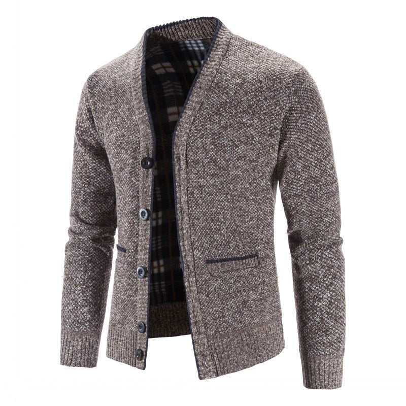 Men's Heavyweight Winter Knit Cardigan
