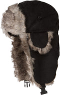 Sakkas Morgan Faux-Fur Trapper Hat with Chin Strap