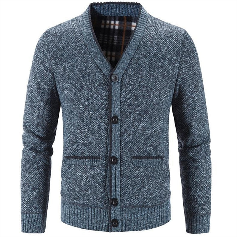 Men's Heavyweight Winter Knit Cardigan