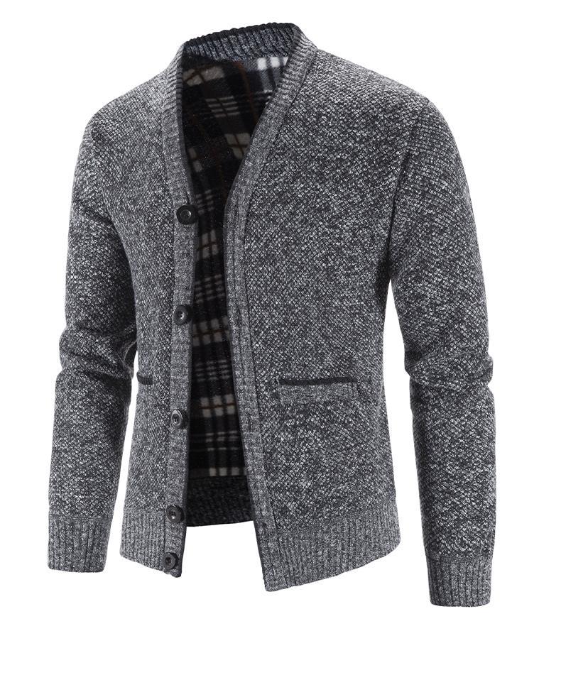 Men's Heavyweight Winter Knit Cardigan