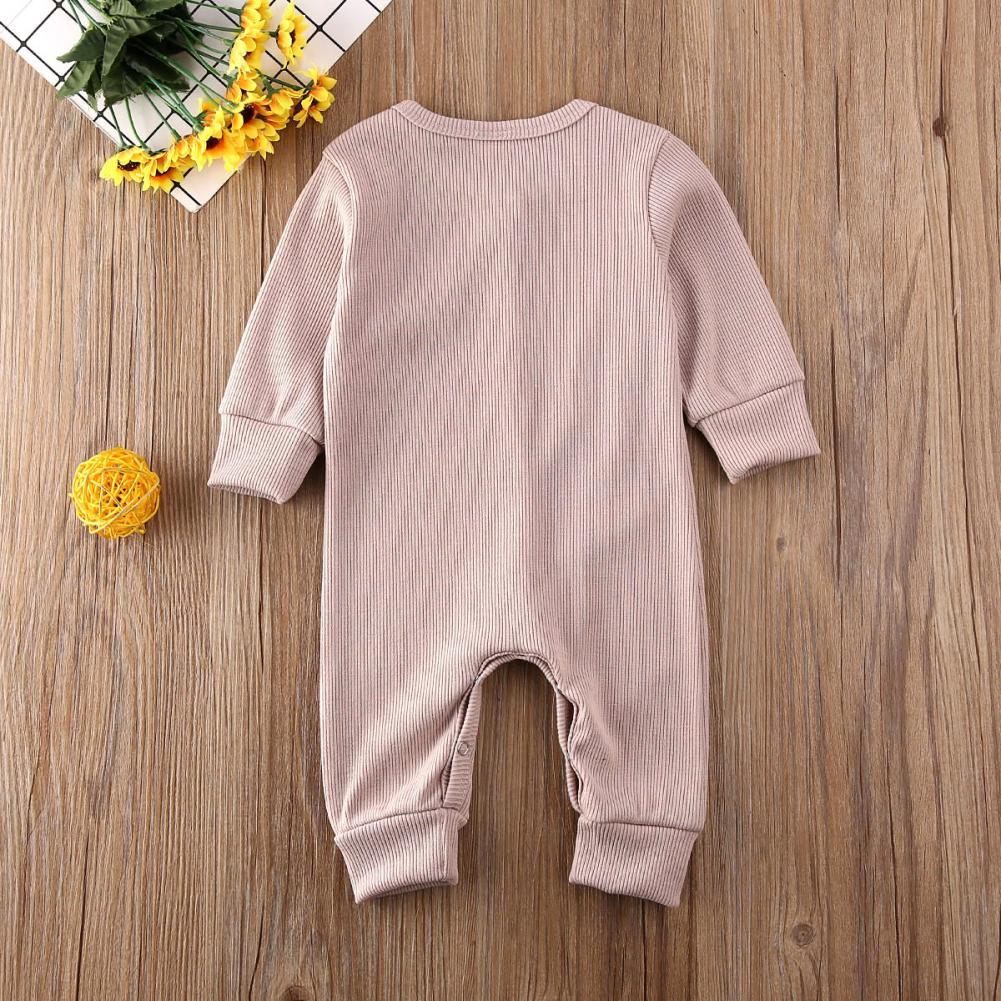 Baby Cotton-Blend Long-Sleeve Knit Romper