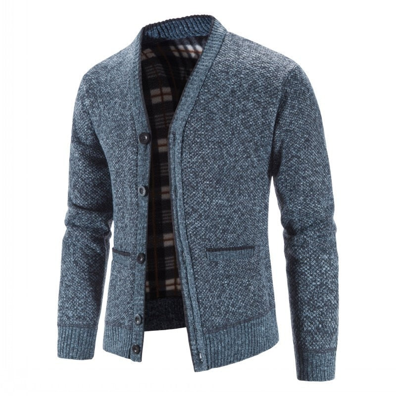 Men's Heavyweight Winter Knit Cardigan