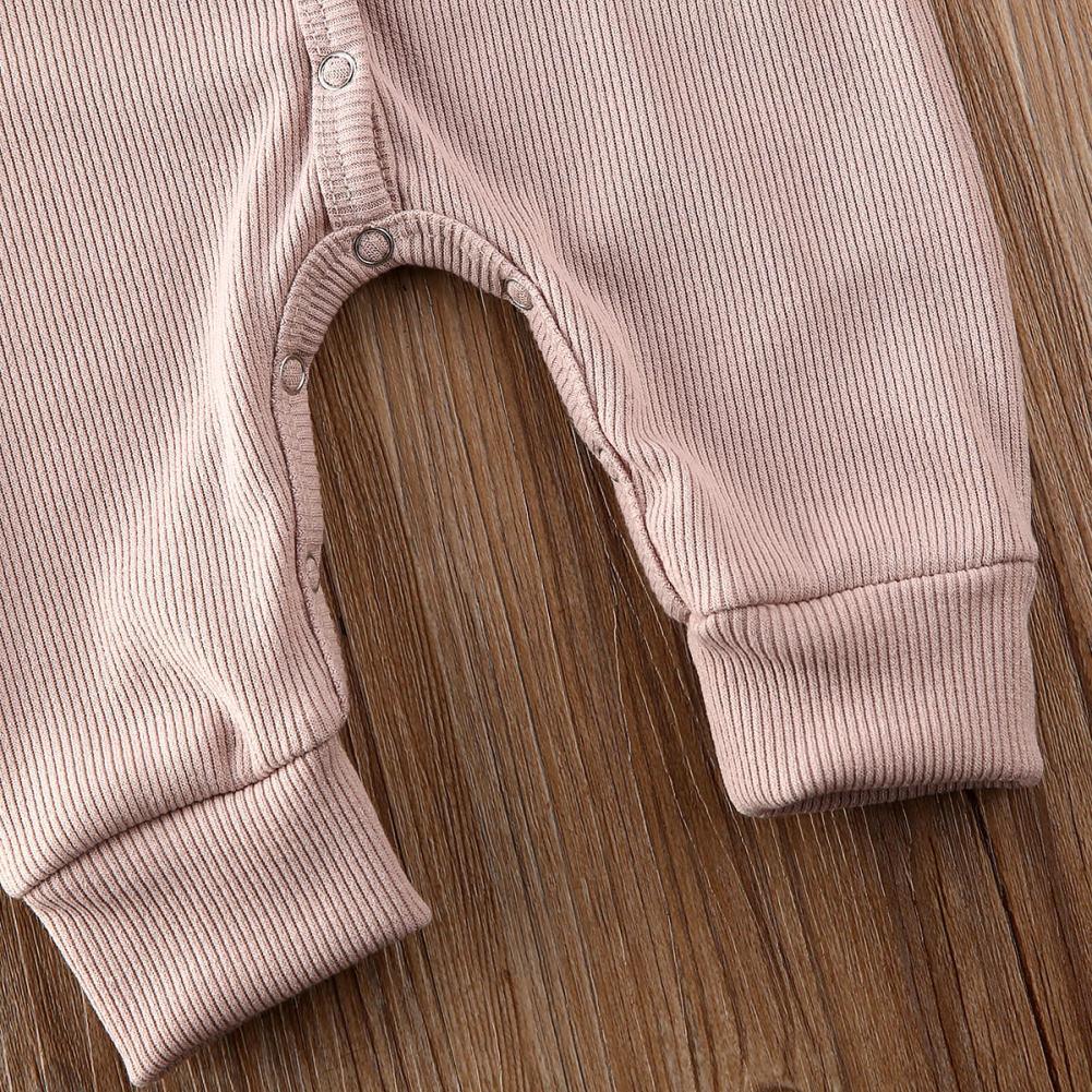 Baby Cotton-Blend Long-Sleeve Knit Romper
