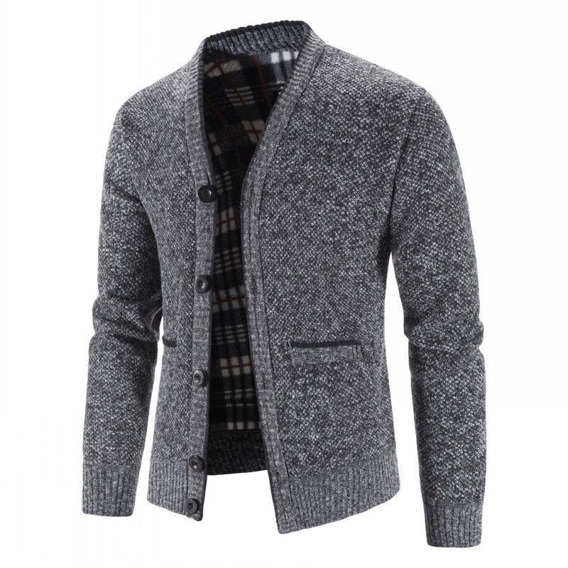 Men's Heavyweight Winter Knit Cardigan