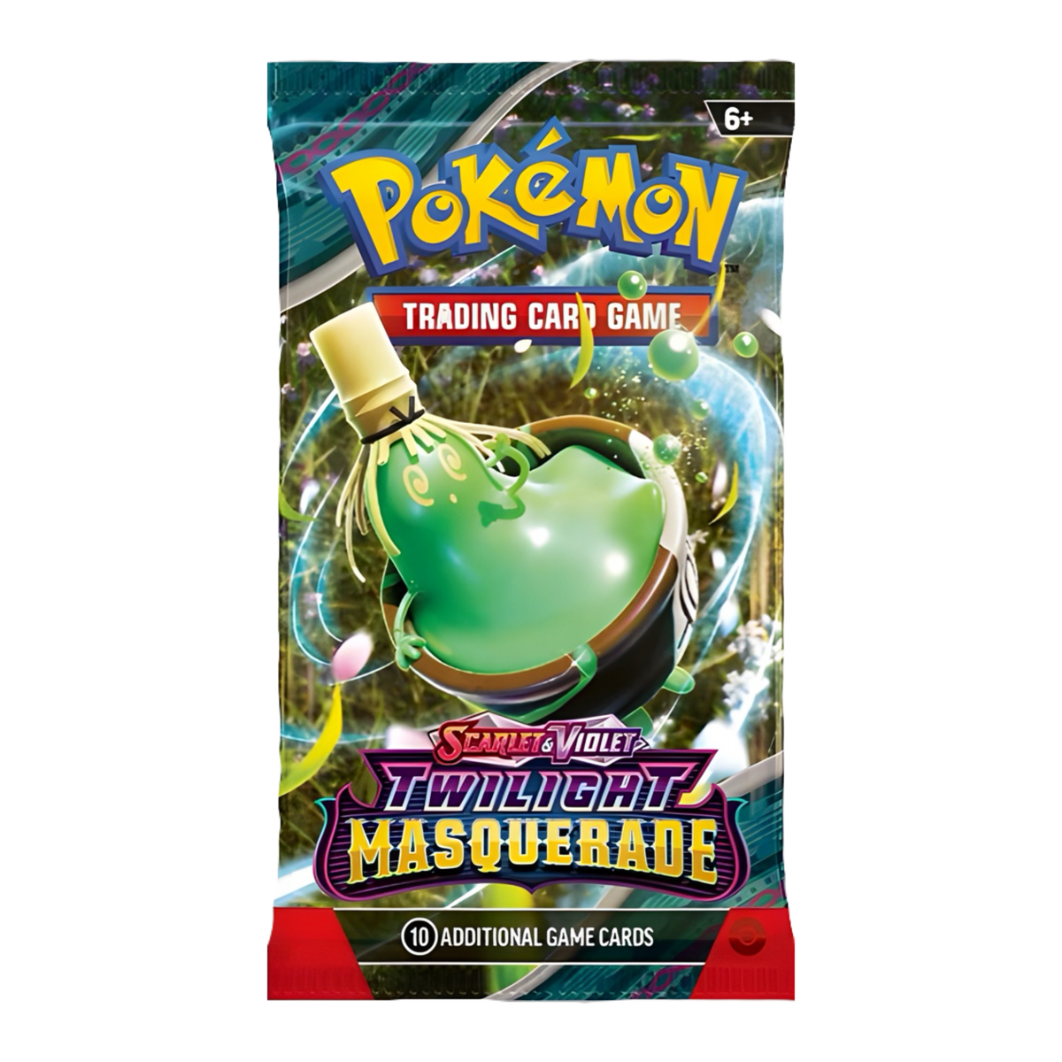 Pokémon TCG Twilight Masquerade Booster Pack, 10 Cards