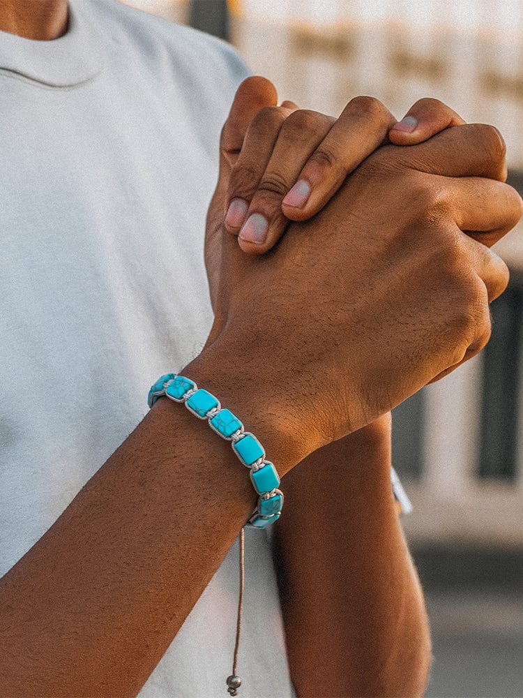 Havana Turquoise Beaded Adjustable Bracelet