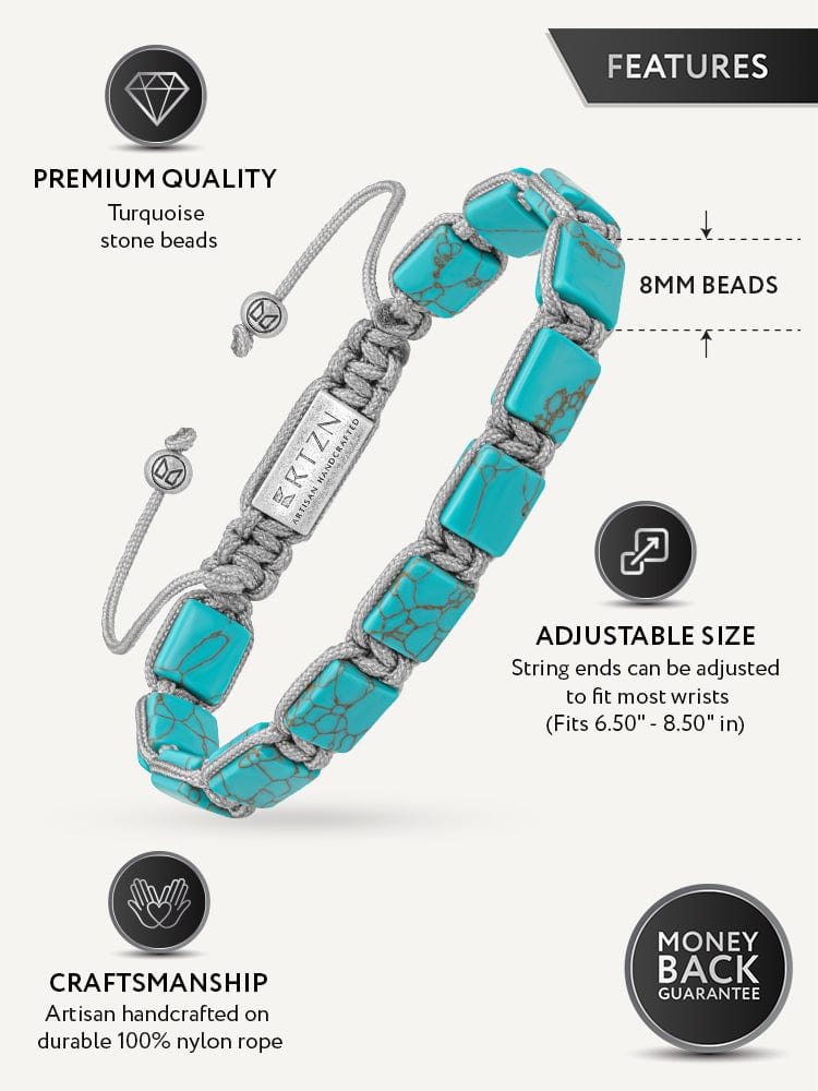 Havana Turquoise Beaded Adjustable Bracelet