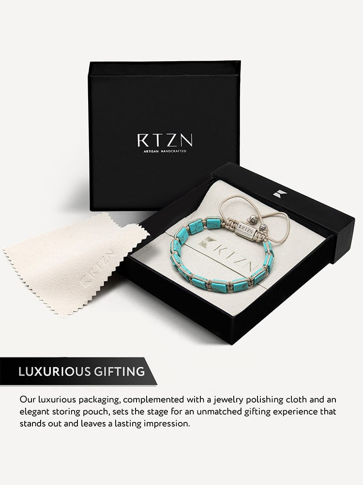 Havana Turquoise Beaded Adjustable Bracelet