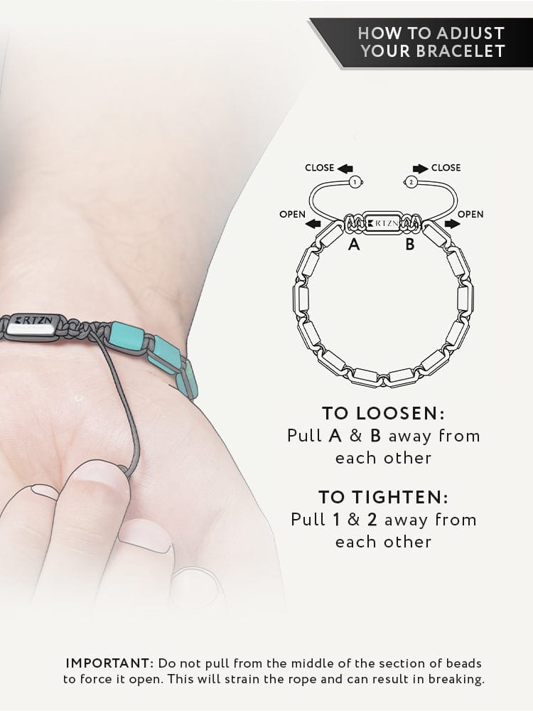 Havana Turquoise Beaded Adjustable Bracelet