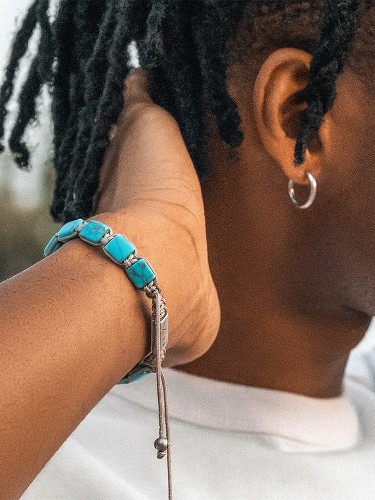 Havana Turquoise Beaded Adjustable Bracelet