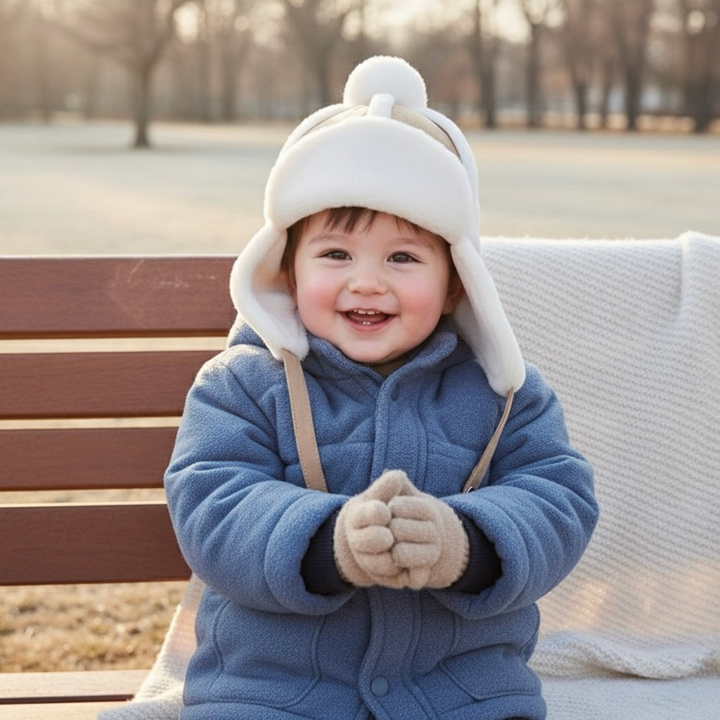 Kids’ Sherpa Aviator Hat with Ear Flaps