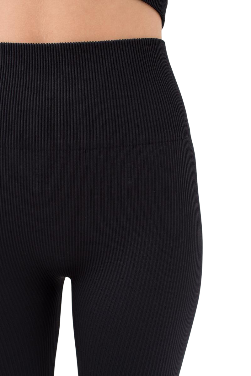 Women’s Seamless Ribbed High-Waisted Leggings