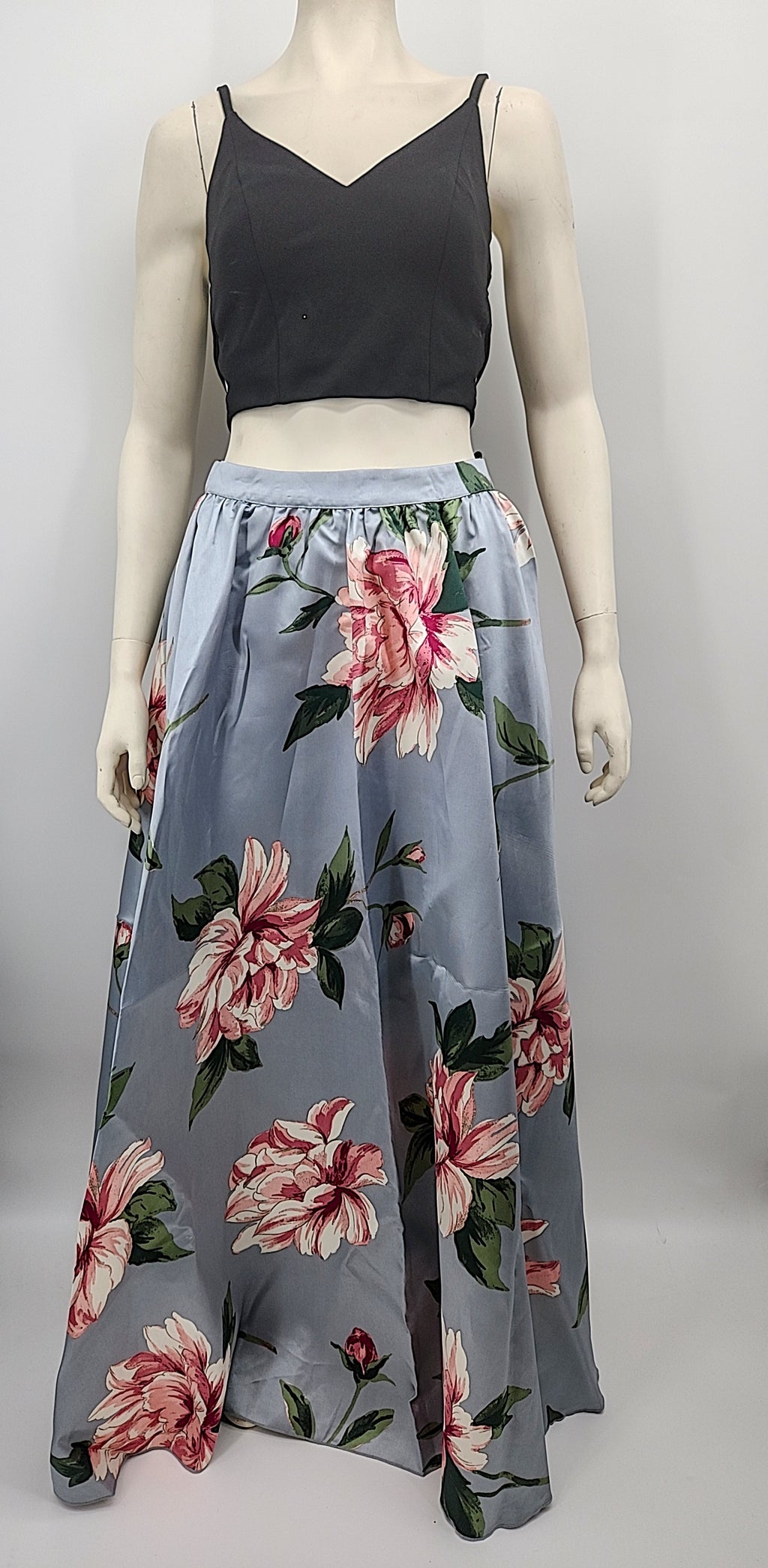 Speechless Juniors Two-Piece Floral Formal Dress – 9