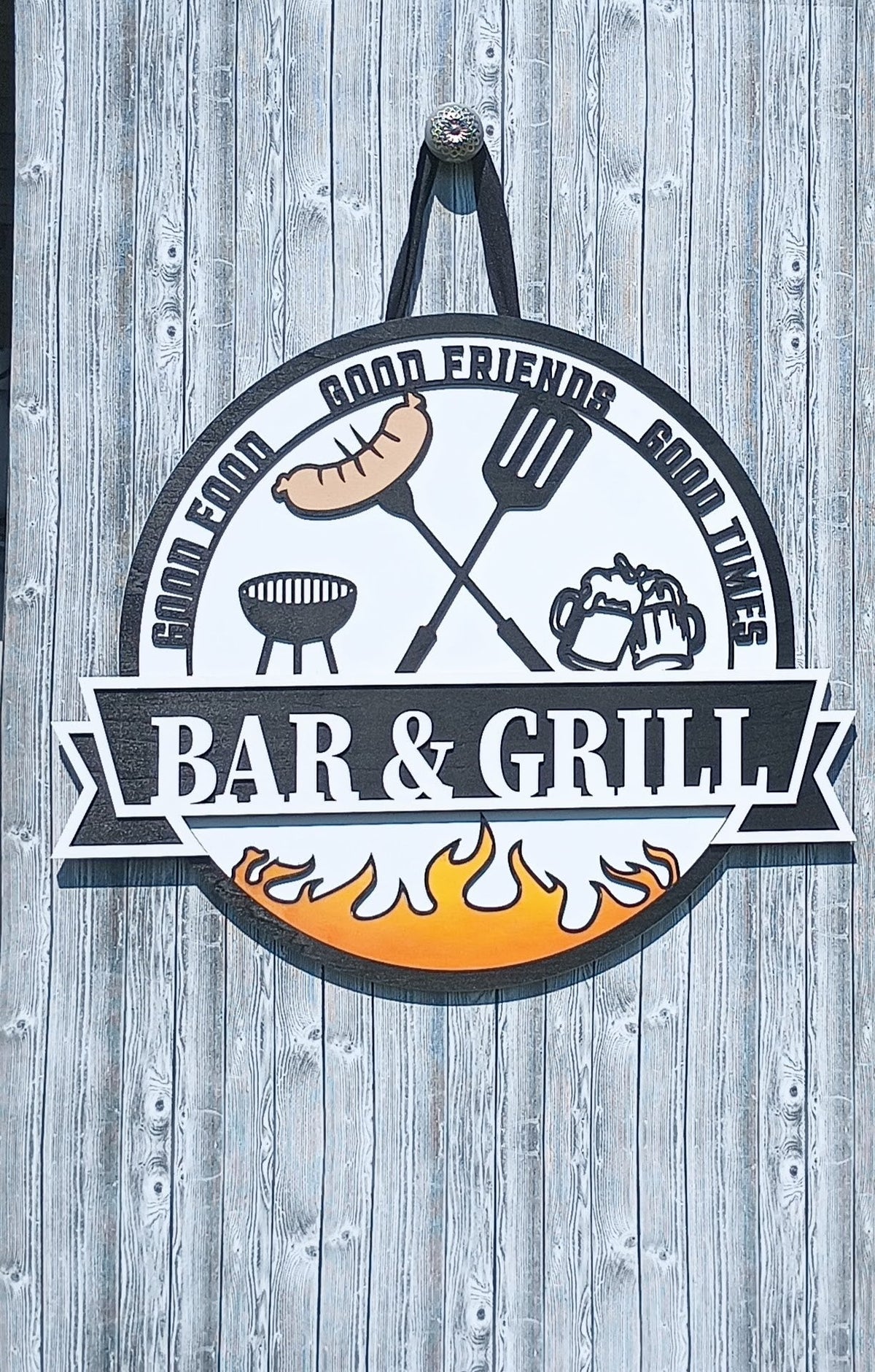 Bar & Grill Sign for Outdoor Patio Kitchens