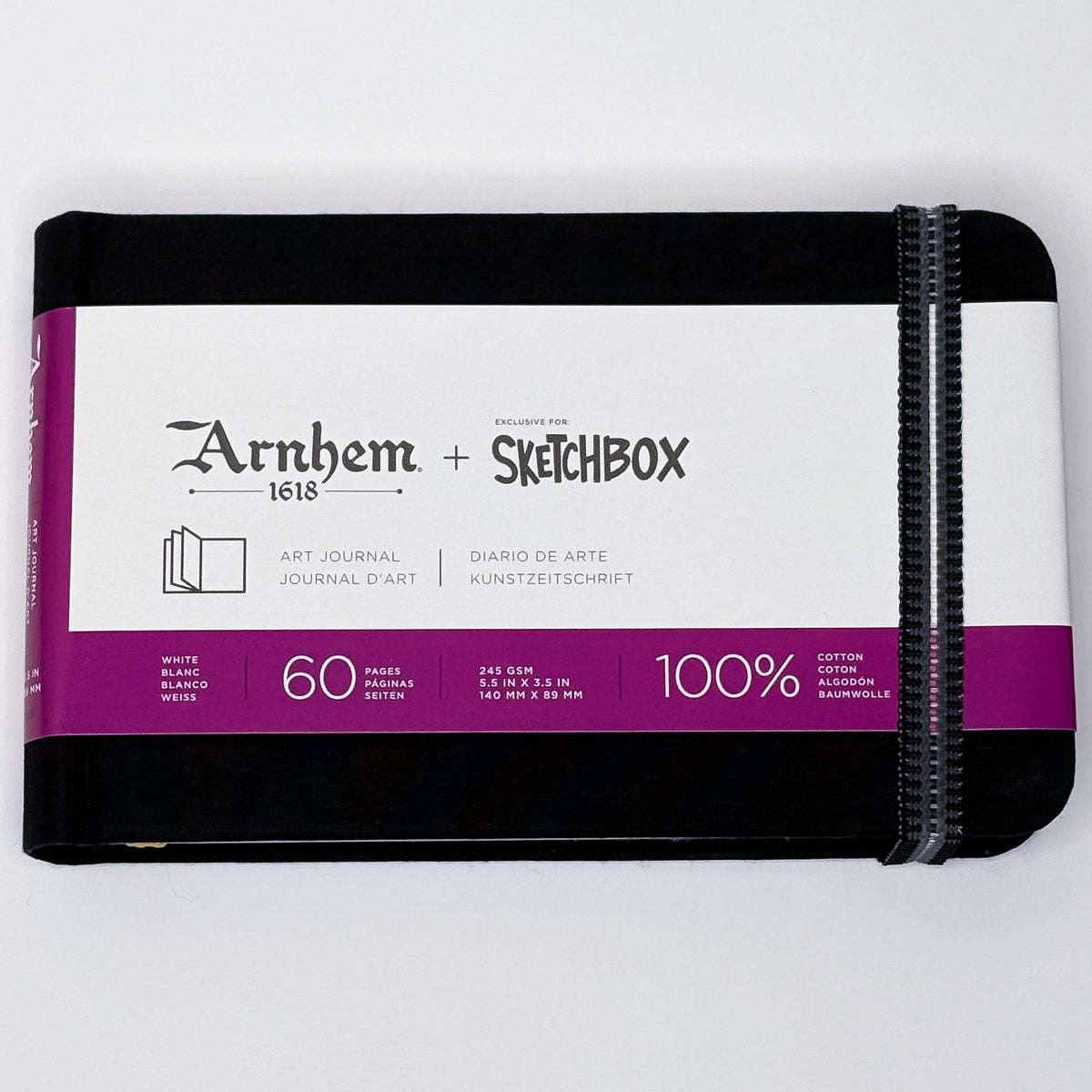 Custom Arnhem 1618 Sketchbook, 5.5 x 3.5 Inches — 245 gsm, 60 Pages