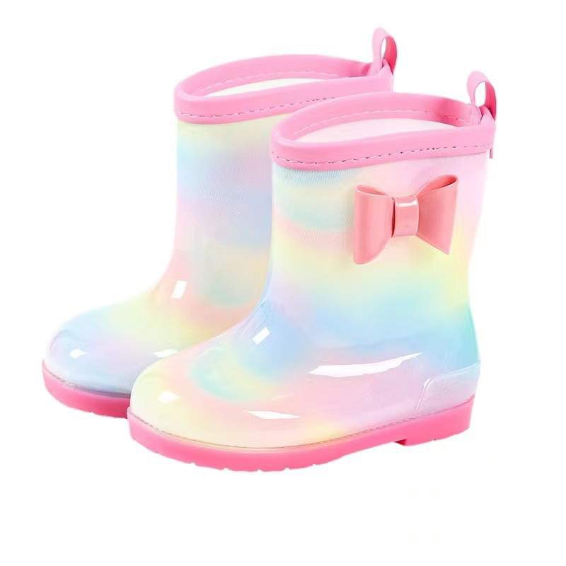 Kids’ Waterproof Barefoot Rain Boots with Wide Toe Box