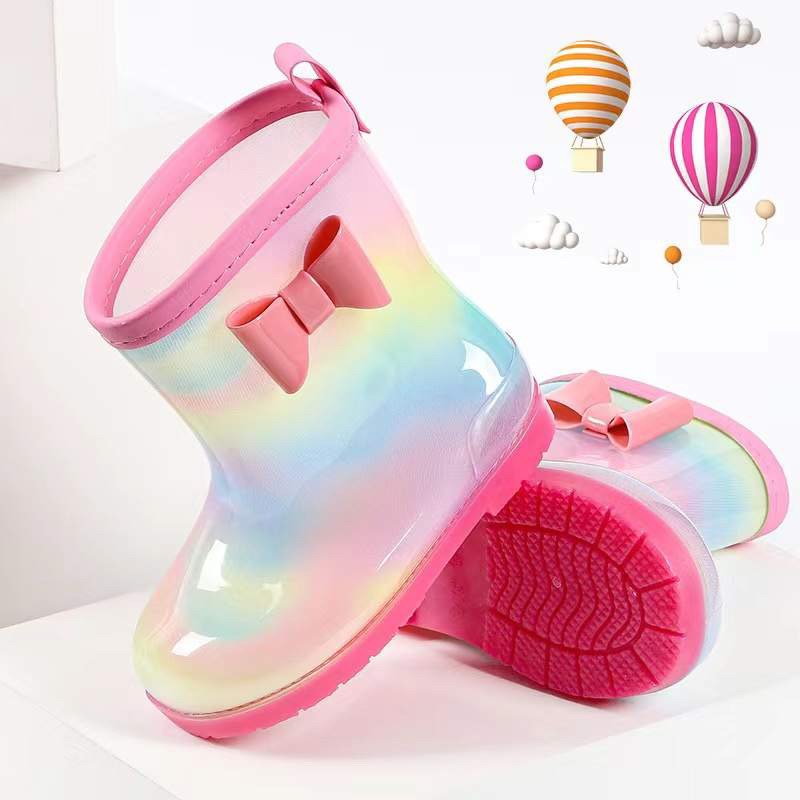 Kids’ Waterproof Barefoot Rain Boots with Wide Toe Box