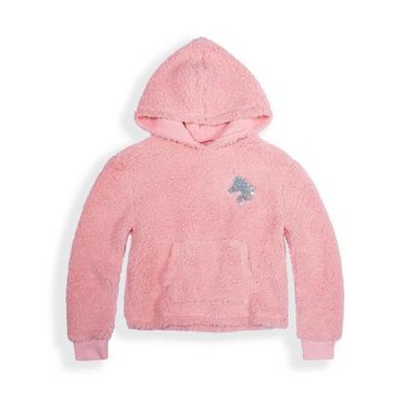 Epic Threads Girls' Pink Sherpa Hoodie – XL