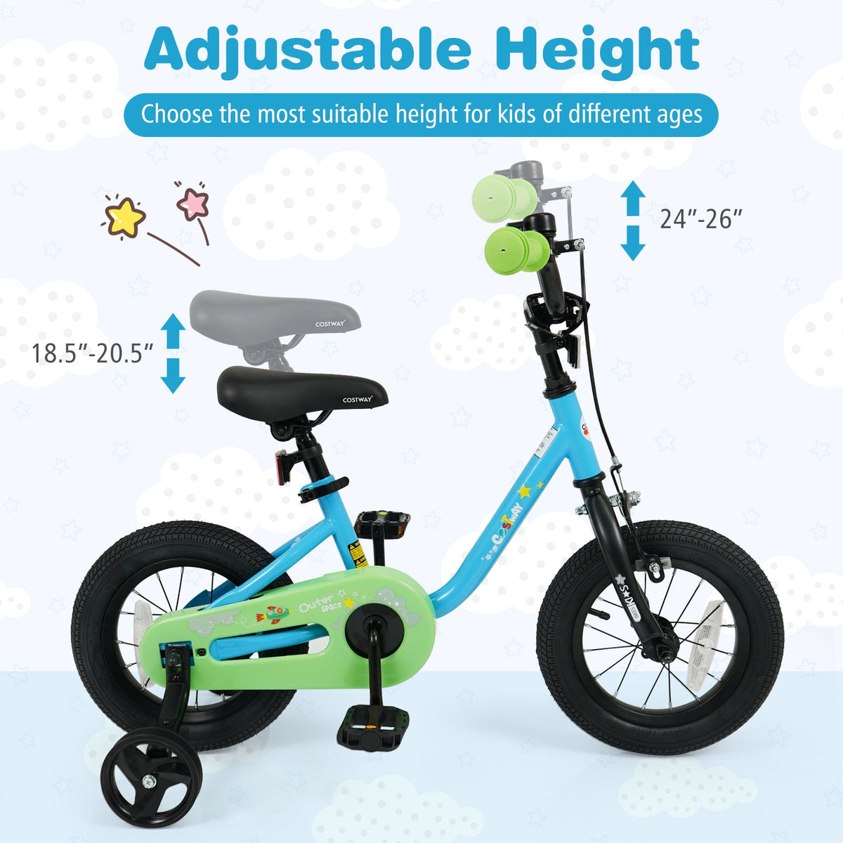 Kids’ Bicycle, 12/14/16-Inch — Blue