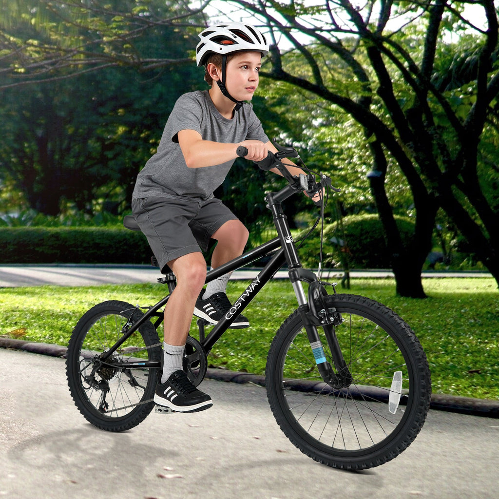 Kids' Mountain Bike – 20 or 24 Inch, Black