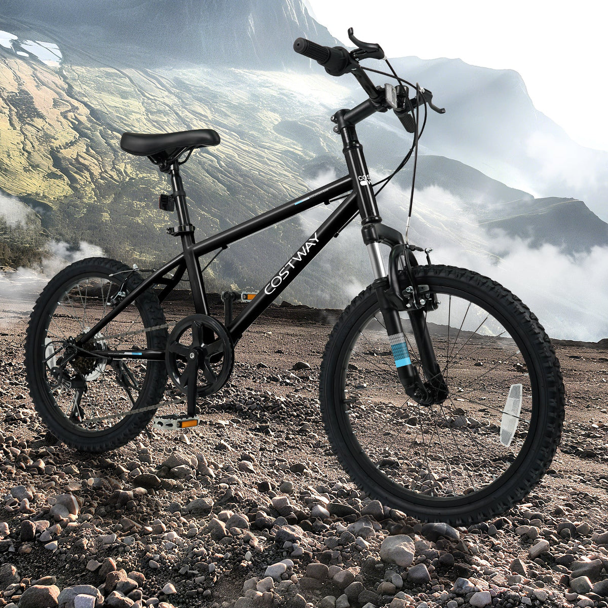 Kids' Mountain Bike – 20 or 24 Inch, Black