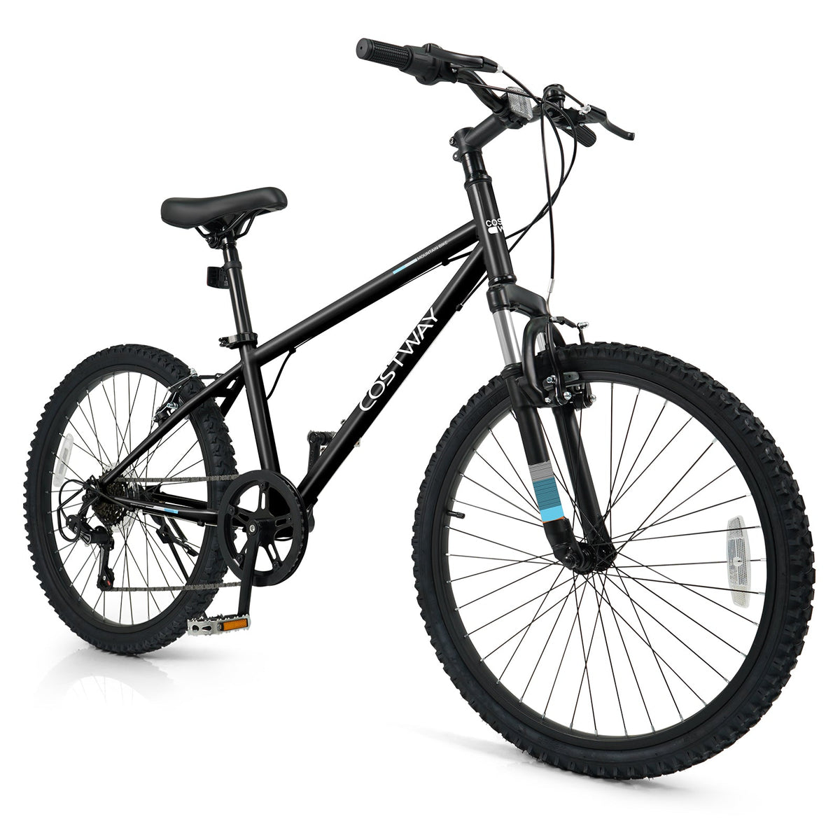 Kids' Mountain Bike – 20 or 24 Inch, Black