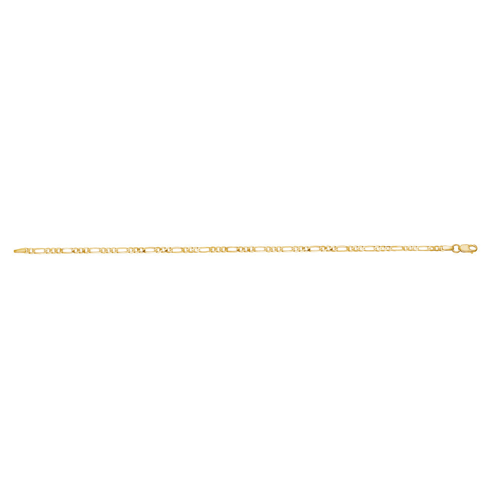 14K Solid Gold Men's Figaro Bracelet – 8.25 Inch