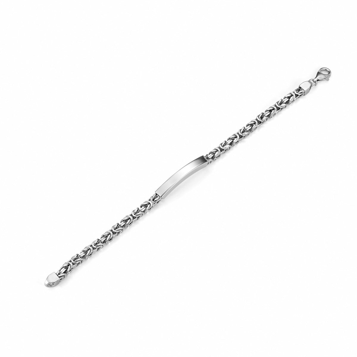 Men's 925 Sterling Silver Engravable ID Bracelet