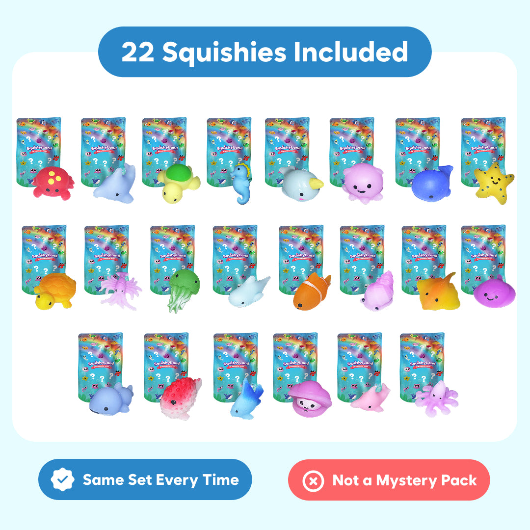 Mystery Sea Animal Squishies – 22 Pieces