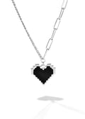Black Heart Pendant Necklace