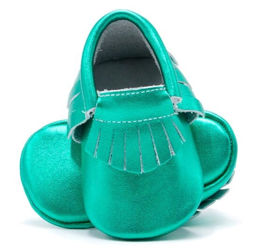 Baby First-Walker Slip-On Shoes – Fringe & Bow Styles